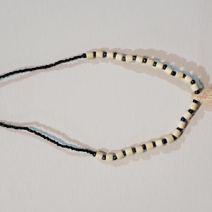 Brown Beaded Necklace with Pendant