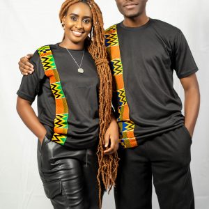 Nyala Black Couples Short Sleeves Tops